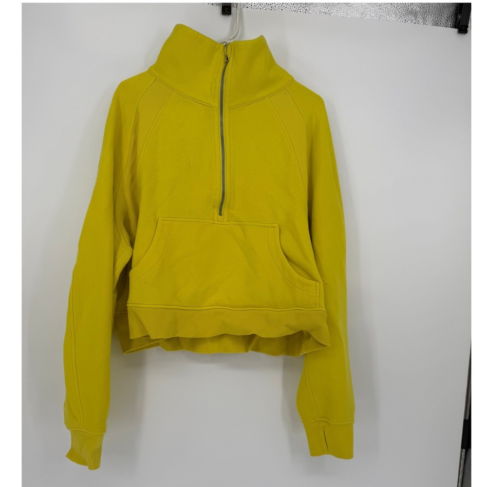 Lululemon Scuba Oversized Half-Zip Hoodie Yellow XL Sweatshirt Pullover